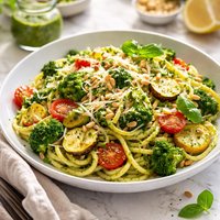 Vegetable Pesto Pasta