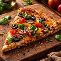 Vegetable Pizza Slice