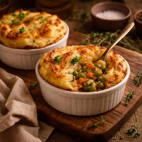 Vegetable Pot Pie Pies with Mashed Potato Crust