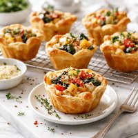Vegetable Puff Pastry Muffins