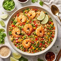 Vegetable Shrimp Fried Rice