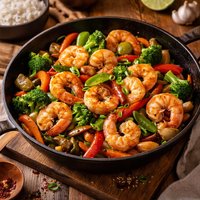 Vegetable Shrimp Stir Fry
