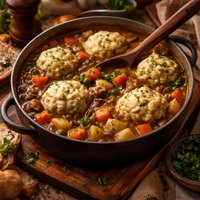 Vegetable Stew with Dumplings Vegetarian