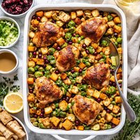Vegetable Stuffing and Chop Bake