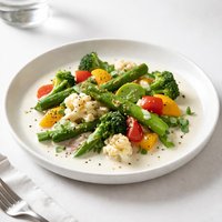 Vegetables in a Creamy Guilt Free Sauce