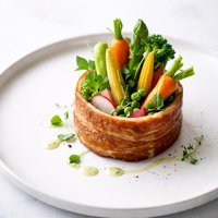 Vegetables in a Pork Case