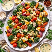 Vegetables with Lemon Sauce