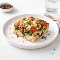Veggie and Sausage Strata