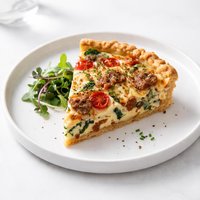 Veggie Bacon Quiche