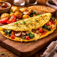 Veggie Cheese Omelette
