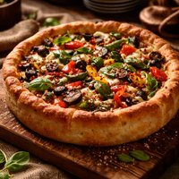 Veggie Deep Dish Pizza