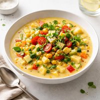 Veggie Laden Corn Chowder