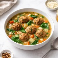 Veggie Meatball Soup