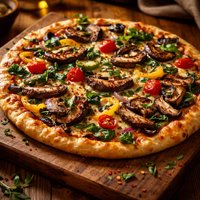 Veggie Portabella Pizza