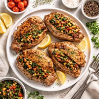 Veggie Stuffed Pork Chops