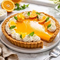 Velvety Orange Gelatin Pie