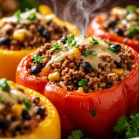Venison Stuffed Peppers