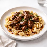 Venison Tips and Noodles