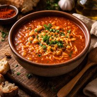 Vermicelli and Paprika Soup Dweda Zaara