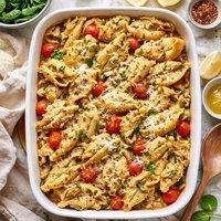 Very Easy Chicken Artichoke Shell Dish