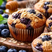 Very Healthy Blueberry Muffins