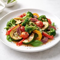 Very Quick Stir Fry Vegetables with an Italian Flair