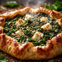 Very Rustic Spinach and Feta Tart