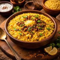 Very Tasty Yellow Moong Dal Yellow Lentils and Rice Khichdi