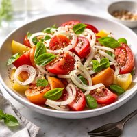 Vidalia Onion Tomato and Basil Salad