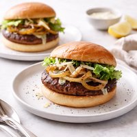 Vidalia Topped Caesar Burgers