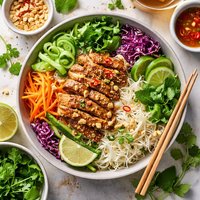 Vietanamese Chicken and Rice Noodle Salad