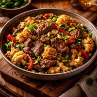 Vietnamese Beef Stir Fried with Cauliflower