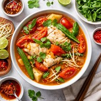 Vietnamese Fish and Tomato Soup