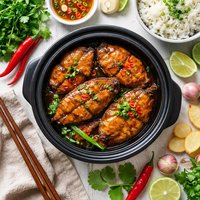 Vietnamese Fish Simmered in Caramel Sauce Ca Kho to