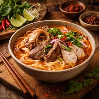Vietnamese Hue Noodle Soup Bun Bo Hue