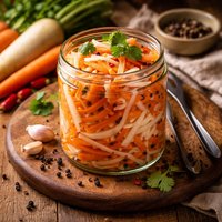 Vietnamese Pickled Carrots and Daikon Radish