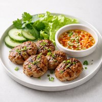 Vietnamese Pork Patties with Dipping Sauce