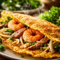Vietnamese Shrimp and Pork Crepes