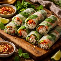 Vietnamese Soft Rolls with Crab