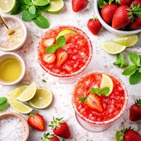 Virgin Strawberry Margaritas