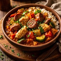 Viva Italia Gumbo Ratatouille W Sausage and Chicken