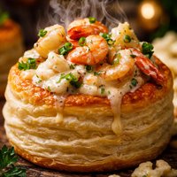 Vol Au Vent of Louisiana Seafood