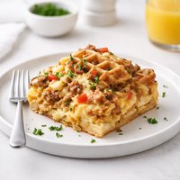 Waffle Breakfast Casserole