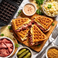 Waffle Iron Reuben Sandwich Emeril Lagasse
