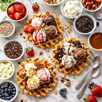 Waffle Sundaes