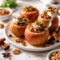 Walnut and Cinnamon Baked Apples