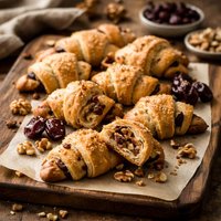 Walnut and Dried Cherry Rugelach