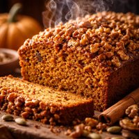 Walnut Coated Spicy Pumpkin Bread