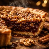 Walnut Molasses Pie