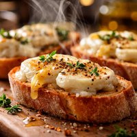 War M Goat Cheese on Baguettes